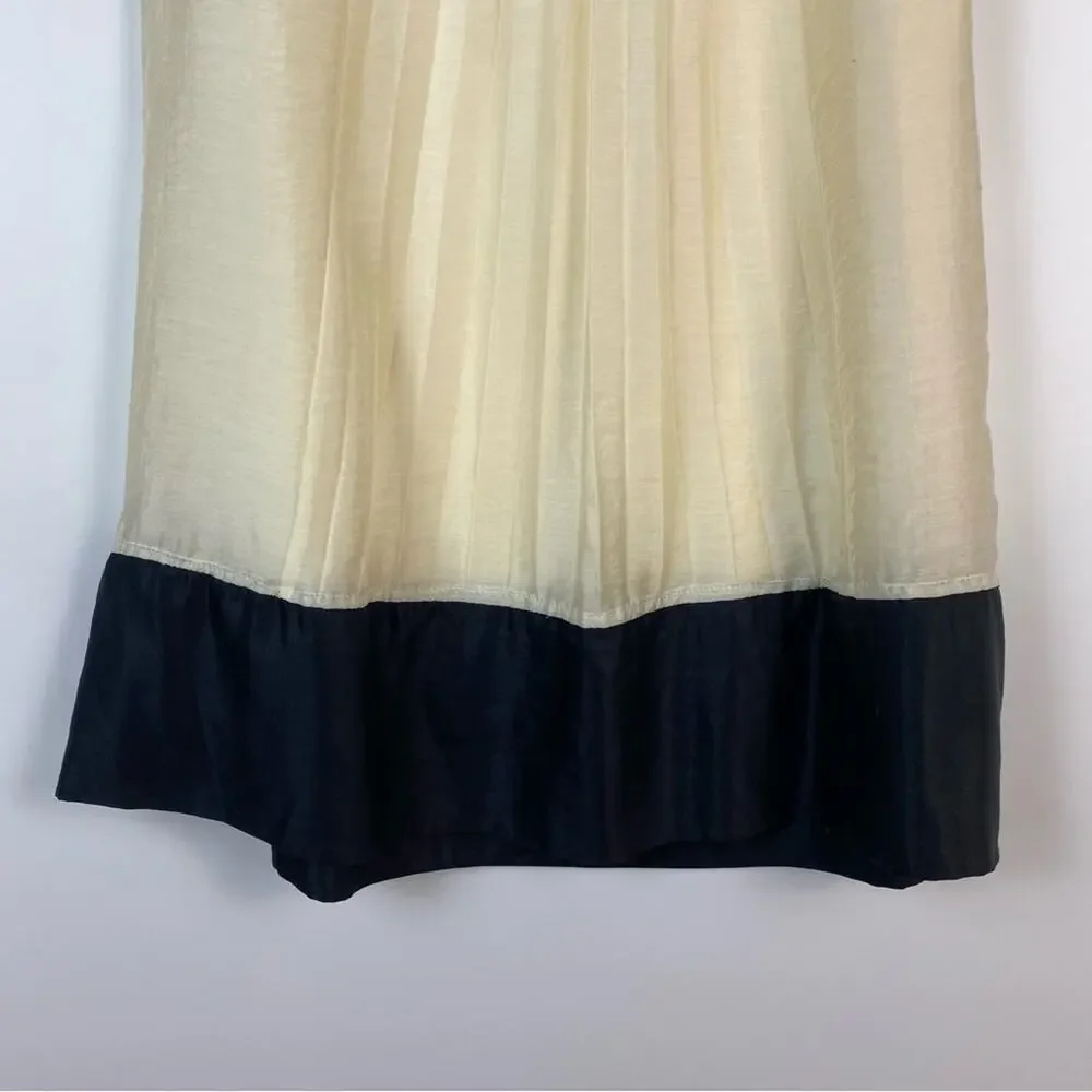 Diane von Furstenberg DVF Florence Silk Womens Babydoll Dress Ivory Black Sz 2 - Picture 11 of 11